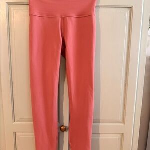 lululemon athletica Coral Pink High-Rise Leggings - Solid